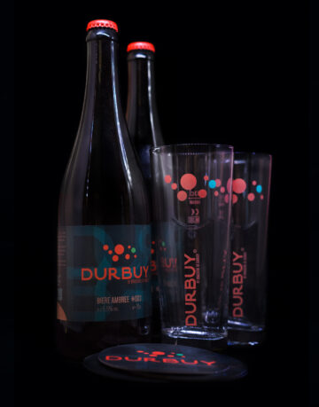brasseriededurbuy.be vente boutique en ligne 2-Bouteilles 75cl 2-verres Durbuy Ambrée bière naturelle conviviale